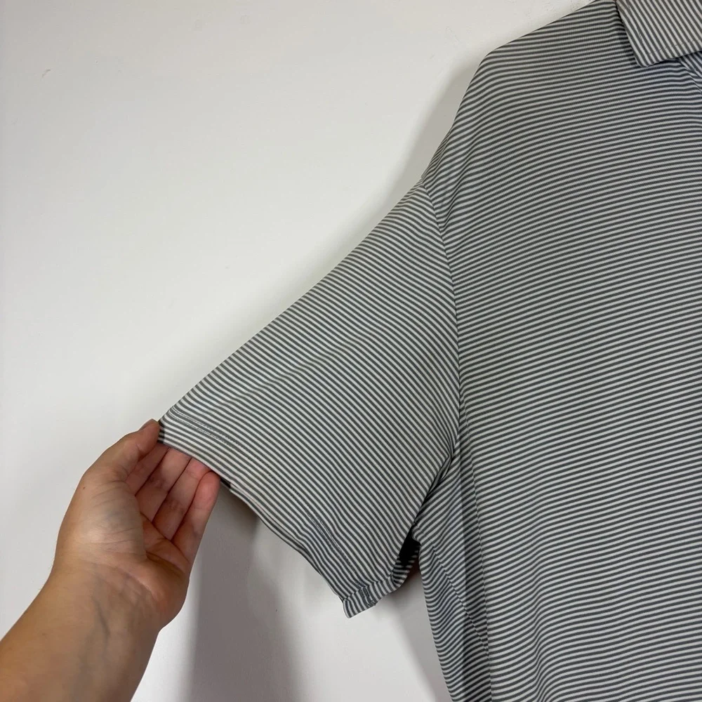 Greyson Men’s Stripe Polo Size Medium - Picture 6 of 9